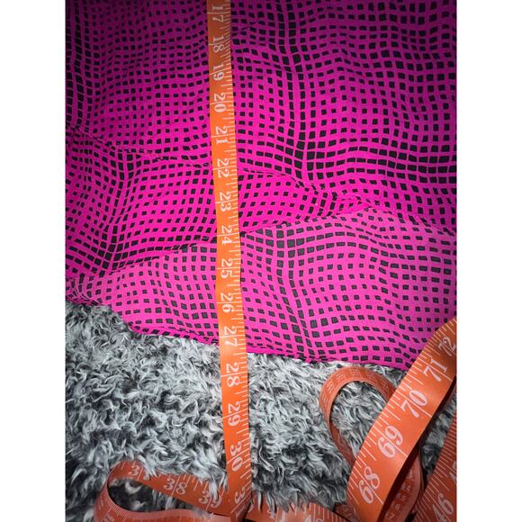 Chaus New York Bloise Womens Size Medium Pink Black Tiered Layered Top Career - Picture 5 of 15